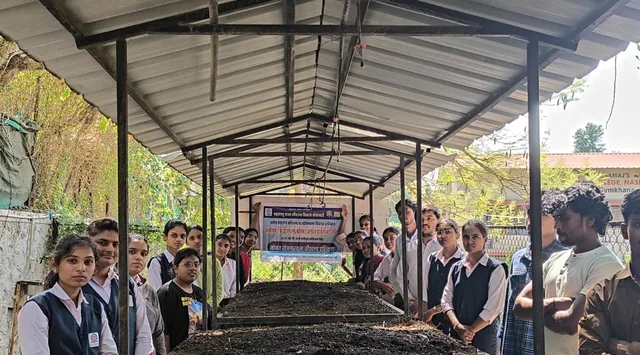 Candidates at an agriculture vermicompost skill assessment