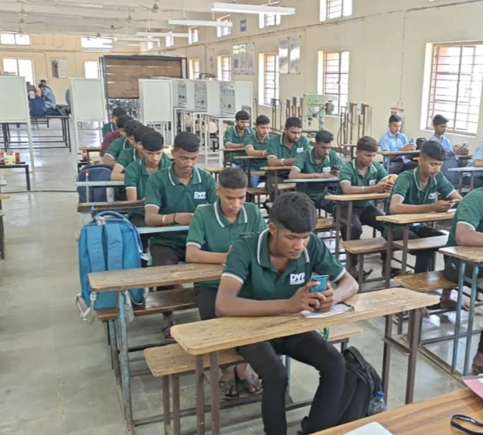 Candidates being assessed at a SAI Social examination centre in Maharashtra