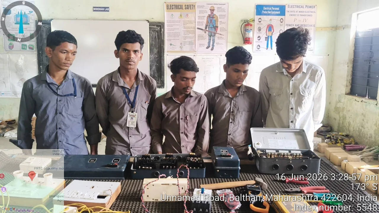Electrician wireman practical assessment station